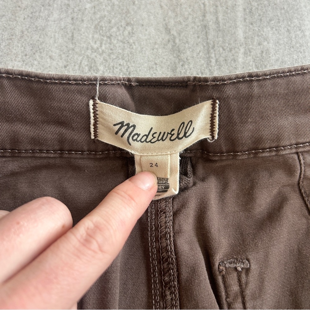 Madewell Chocolate Brown Barrel Utility Pants - Picture 3 of 6